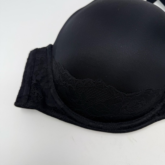 Torrid Black Lace Bombshell Everyday Strapless Push-Up Bra 38DDD - Picture 5 of 14